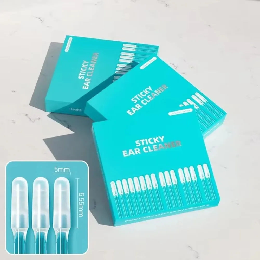 24Pcs Disposable Silicone Ear Swabs - Gentle & Effective Earwax Remover for All Ages