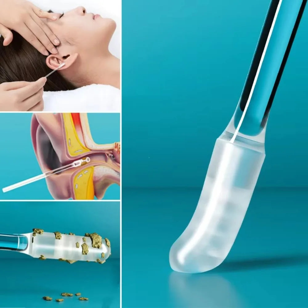 24Pcs Disposable Silicone Ear Swabs - Gentle & Effective Earwax Remover for All Ages